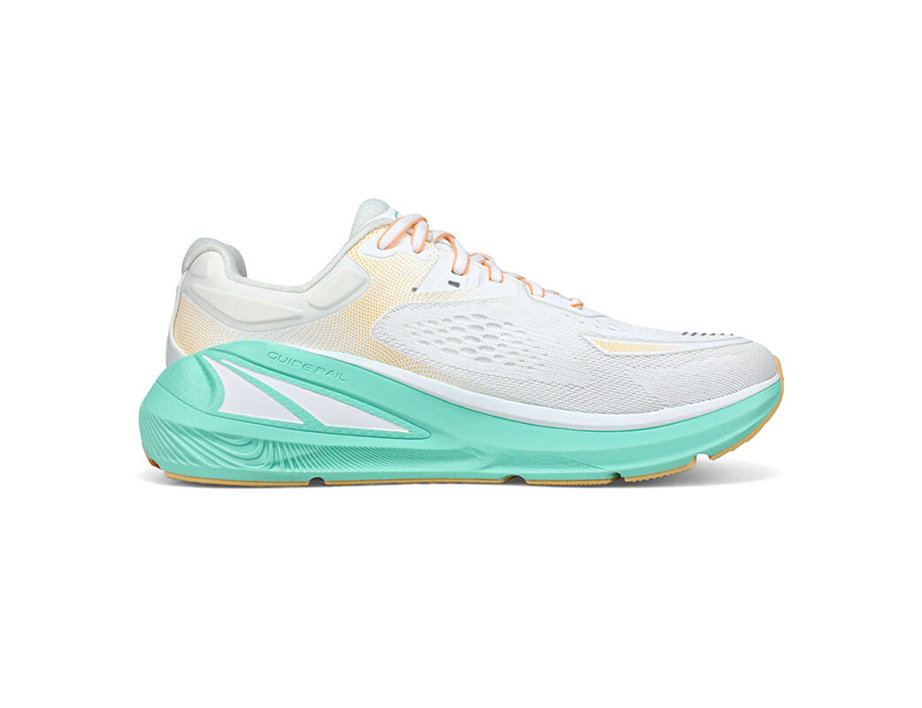 White / Green / Orange Women's Altra Running Paradigm 6 Road Running Shoes | 34629-IJGW