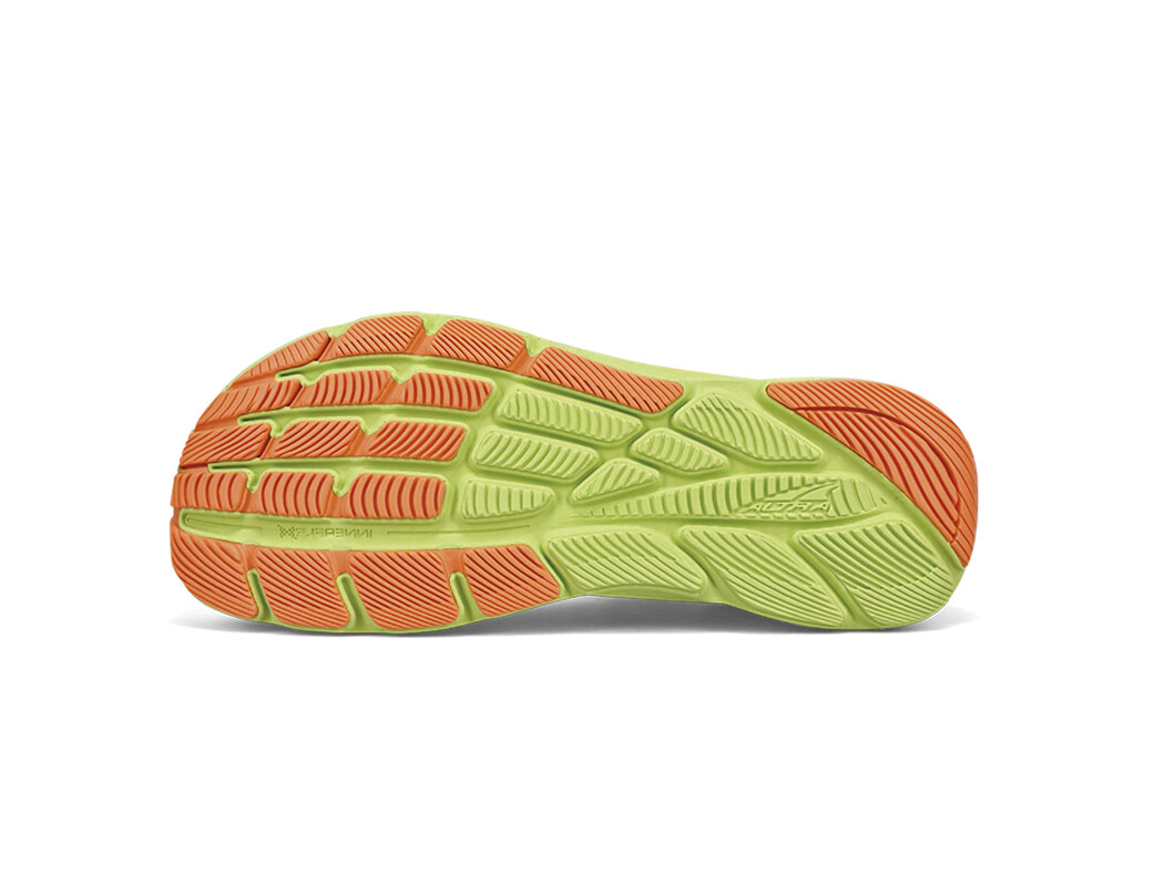 White / Green / Orange Women's Altra Running Rivera 3 Road Running Shoes | 75349-SILW