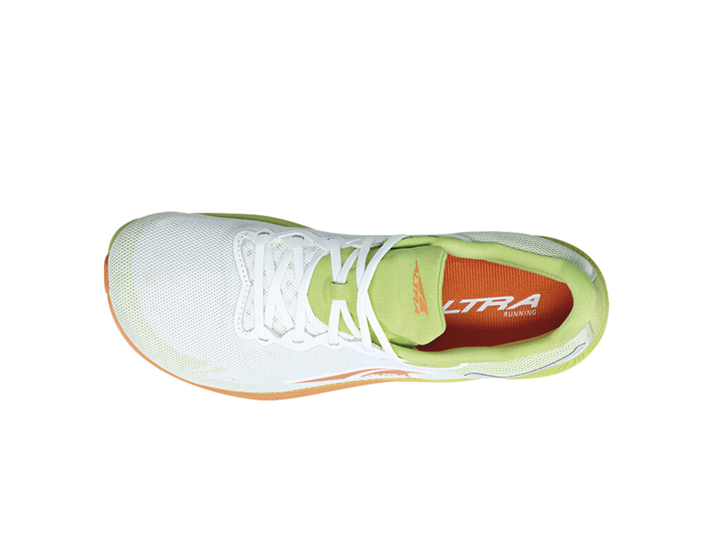 White / Green / Orange Women's Altra Running Rivera 3 Road Running Shoes | 75349-SILW