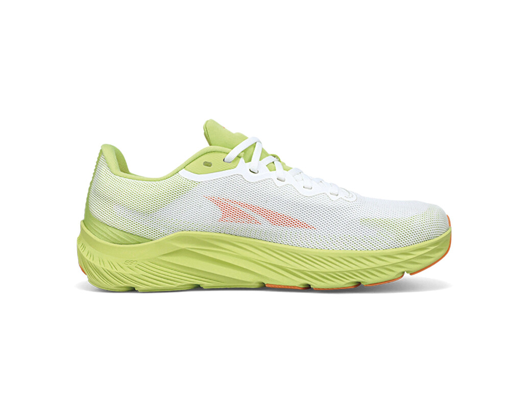 White / Green / Orange Women's Altra Running Rivera 3 Road Running Shoes | 75349-SILW