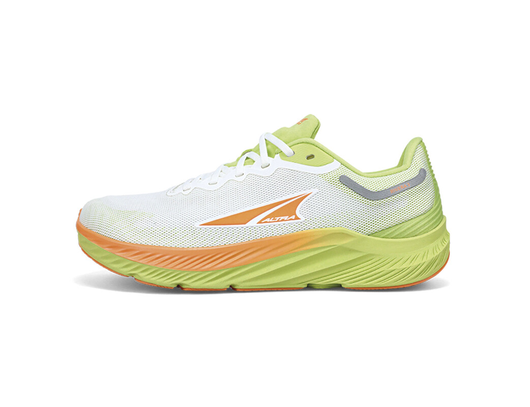 White / Green / Orange Women\'s Altra Running Rivera 3 Road Running Shoes | 75349-SILW