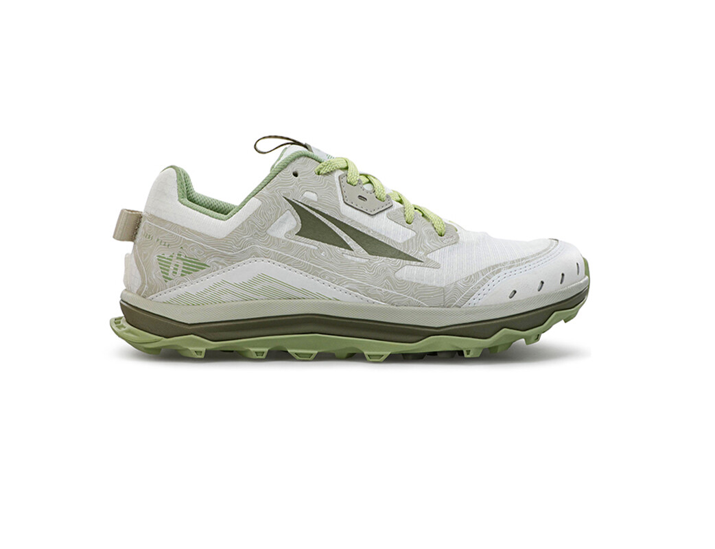 White / Green Women\'s Altra Running Lone Peak 6 Trail Running Shoes | 42091-SLVM