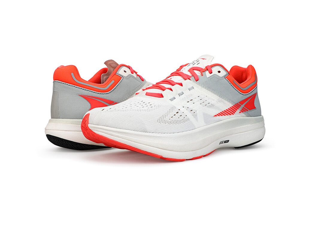 White / Orange Women's Altra Running Vanish Tempo Road Running Shoes | 83401-RHON