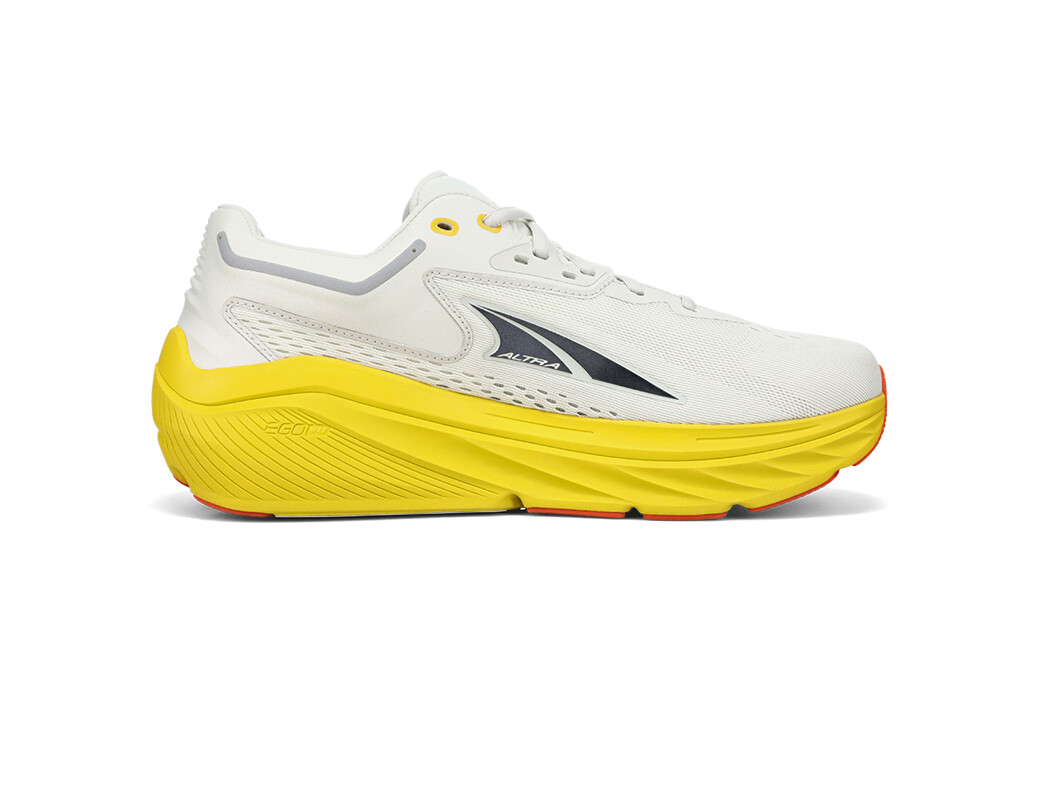 White / Yellow / Blue / Orange Men's Altra Running Via Olympus Road Running Shoes | 97826-TKQV