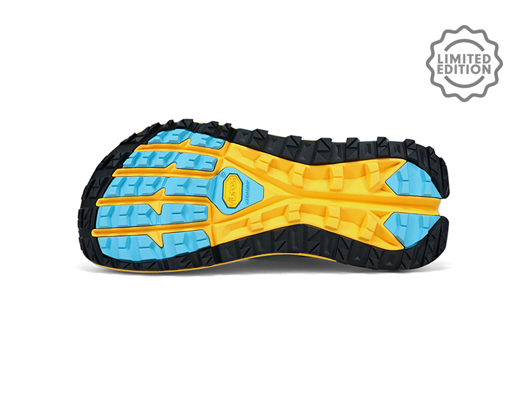 Yellow / Blue Men's Altra Running Olympus 5 Chamonix Trail Running Shoes | 94507-CKGY